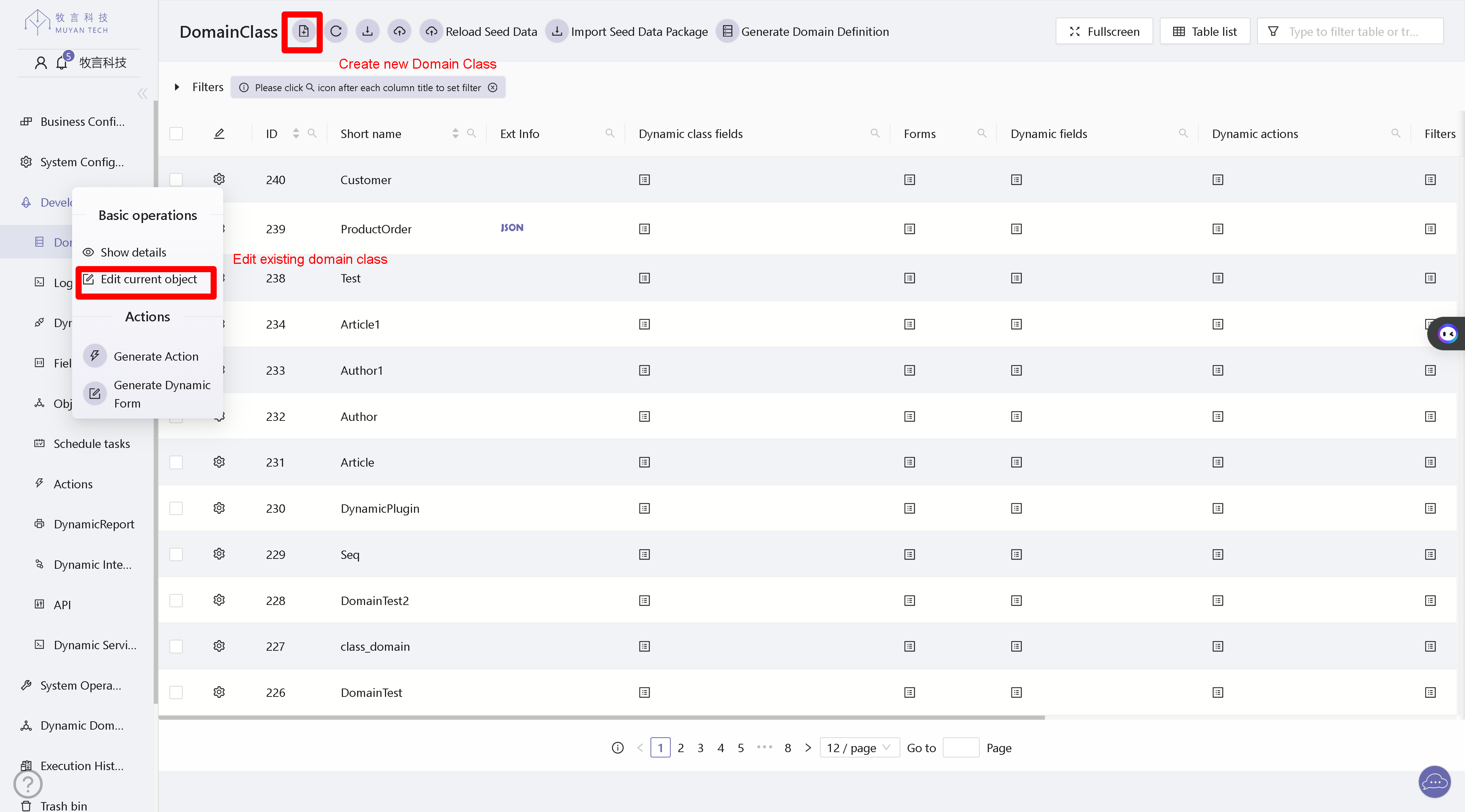 Path to Create or Modify Domain Model